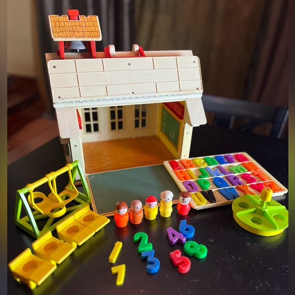 FISHER PRICE💥VINTAGE~1971💥Family School House•Little People - Picture 8 of 10